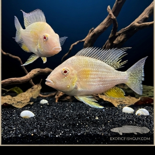Albino Threadfin Acara